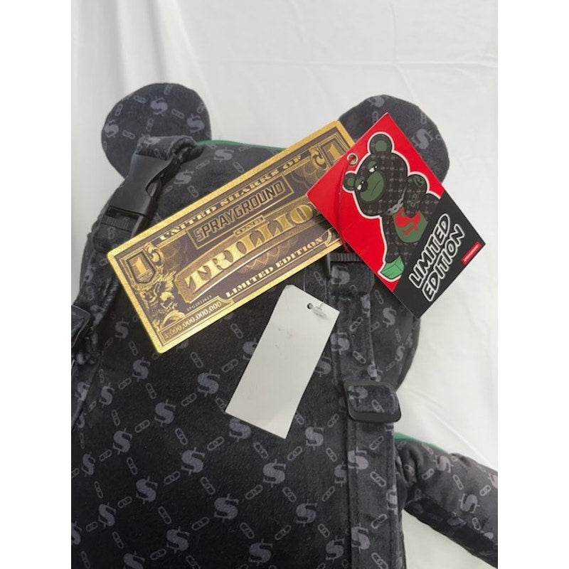 Sprayground Money Bear Backpack Limited Edition Dollar Bear w/ Chain & Cash