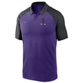Nike Dri-Fit Colorado Rockies Tri-Blend Performance Polo Purple Black Mens L