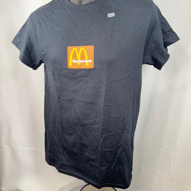 Travis Scott x McDonald's Sesame Inv T-Shirt Short Sleeve Graphic Black Size S