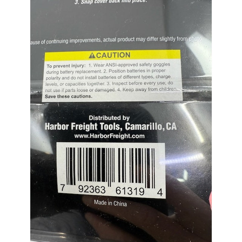 Western Safety Head Lamp Lightweight Swivel Lens Camping Lamp Black #61319