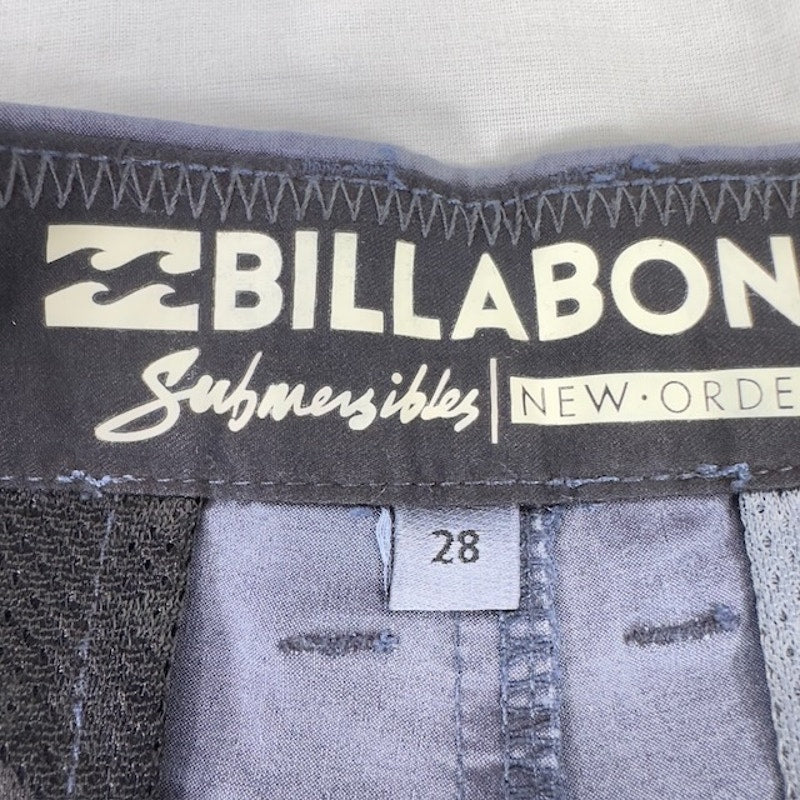 Billabong New Order X OverDye Hybrid Shorts Flat Front Belted Indigo Mens 28