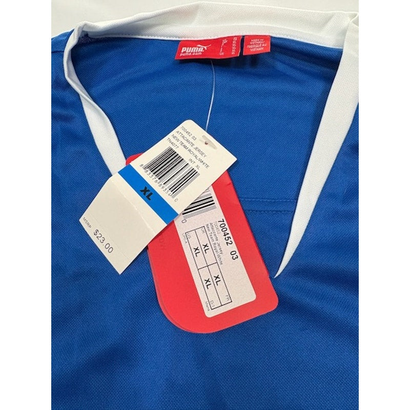 Puma Attaccante Jersey Shirt Short Sleeve Royal Blue/White Mens Size XL