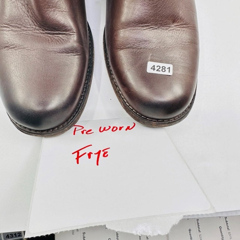 Vintage Frye Phillip Real Leather Buckle Riding Boots 3476844 Brown Womens 7B