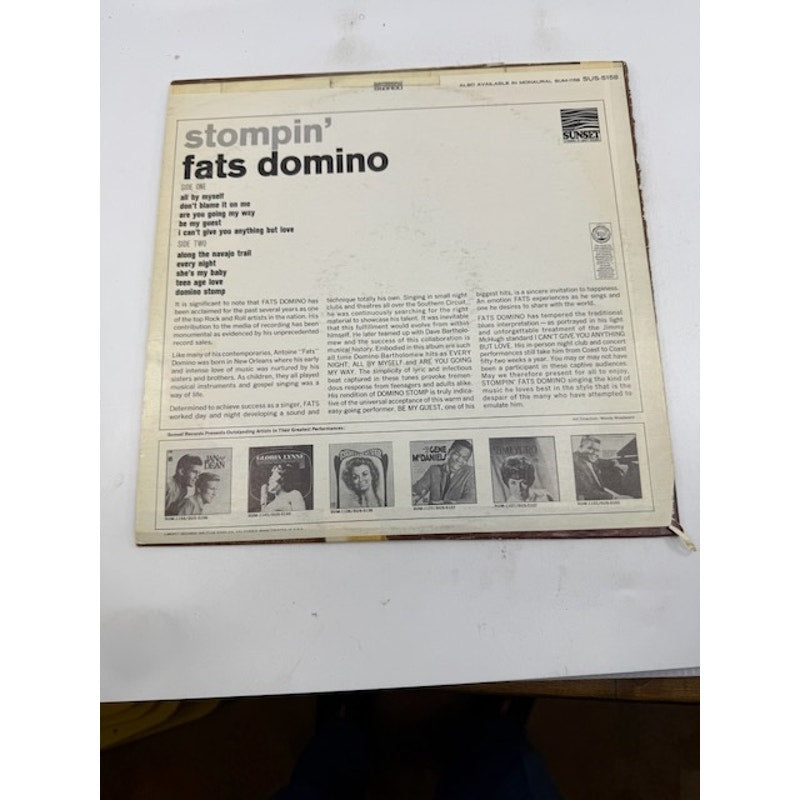 Fats Domino – Stompin' Vinyl Record Album