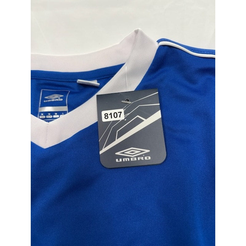 Umbro Azul Jersey Shirt Short Sleeve Crewneck Royal Blue/White Mens Size M