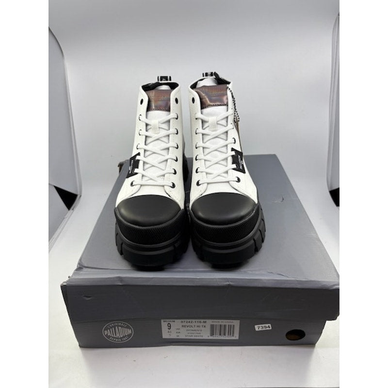 Palladium Revolt Hi TX Ankle Boot 97242-116-M Start White Womens Size 9