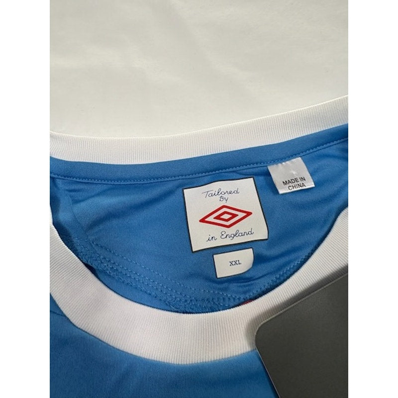 Umbro Manchester Jersey Short Sleeve U91824 Sky Blue/White Mens Size XXL