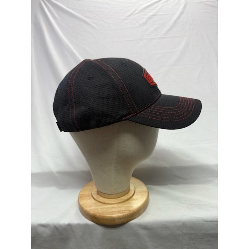 Bull Armory Adjustable Hat Performance Mesh Tactical Cap Black Red Adult OS