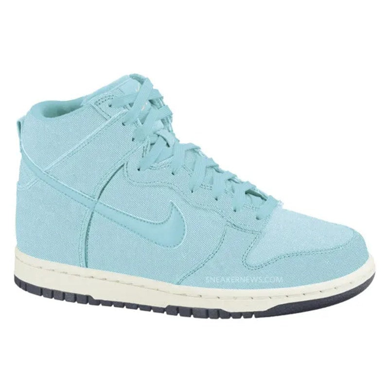 Nike 6.0 Dunk High Top Lace Up Canvas Sneaker 342257-401 Aqua Blue 8M 9.5W