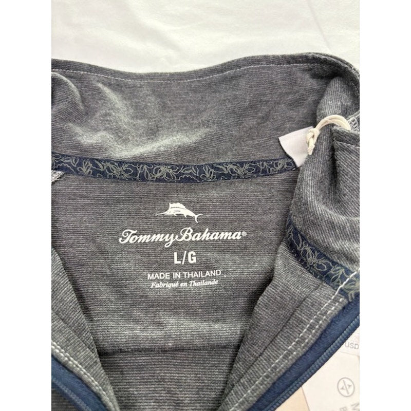 Tommy Bahama Firewall Half-Zip Sweatshirt Auburn Tigers Logo Gray Mens Sz L