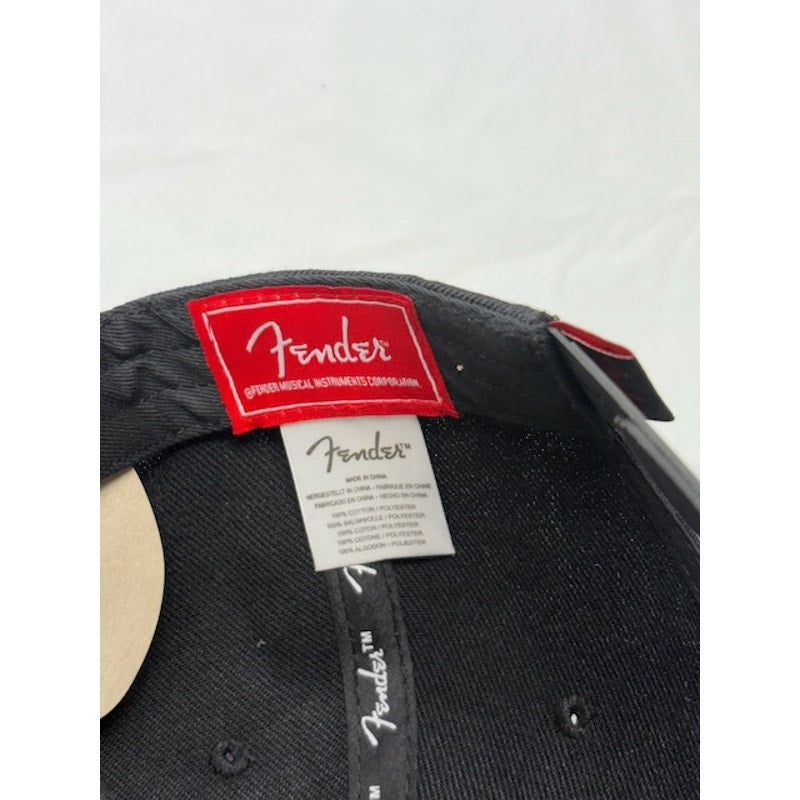 Fender Snapback Hat Flat Brim Guitar Logo Cap Adjustable Black Camo One Size