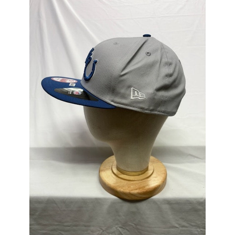 New Era 9FIFTY Snapback Cap Colts Logo Hat Cotton Gray Blue Unisex Size M/L