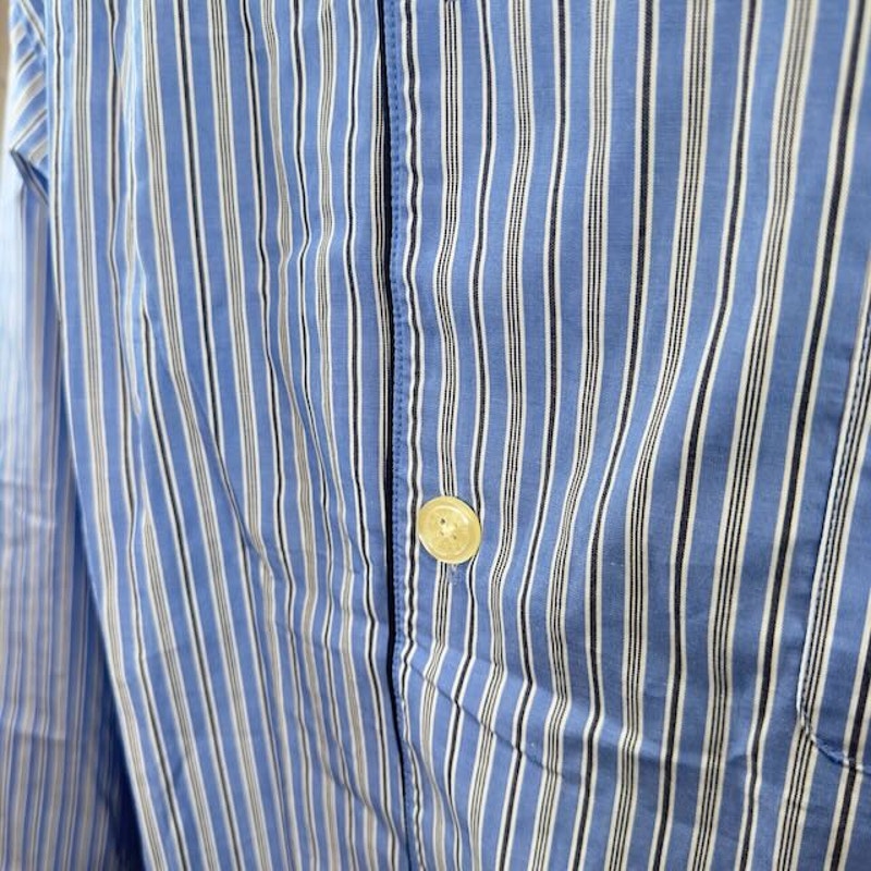 Polo Ralph Lauren Striped Sleepwear Nightshirt Long Sleeve Blue Men Size Size L