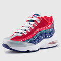 Nike Air Max 95 Sneaker Shoes Lace-Up White University Red Noble Youth Unisex 6Y