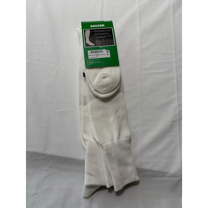 2 Pairs Adidas Soccer Socks Over The Calf White/Black Adult Size L 9-13