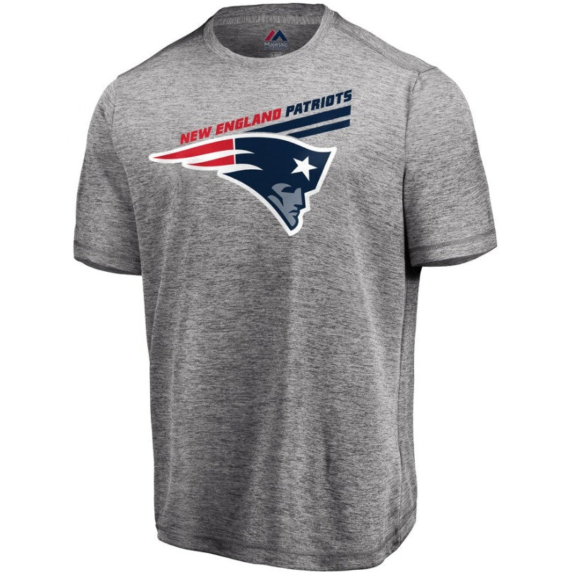 Majestic NFL New England Patriots Showtime ProGrade T-Shirt Heather Gray 2XL