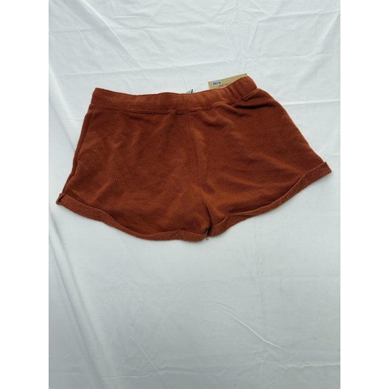 American Rag Cie Shorts Mid Rise Drawstring Elastic Waist Rust Womens XS