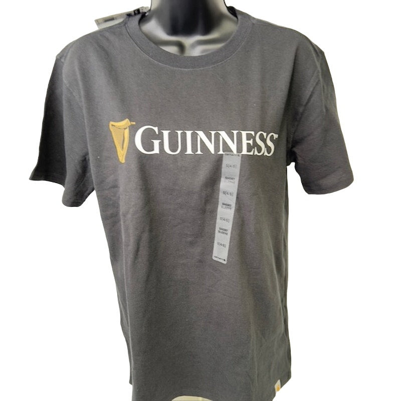 Carhartt Guinness Graphic T-Shirt Short Sleeve Crew Neck Black Womens S