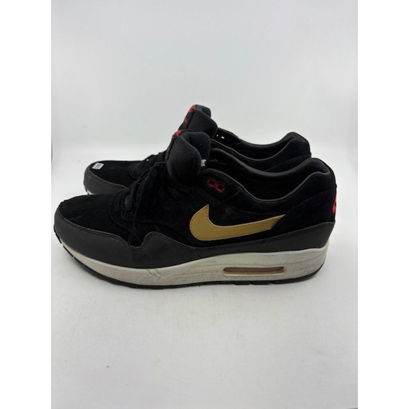 Nike Air Max 1 Sneaker Lace-Up Shoes 512033-076 Gold Hyper Red Mens Size 12