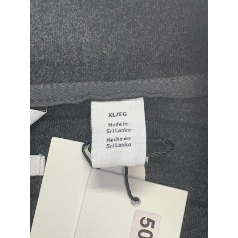 Calvin Klein Quarter-Zip Sweatshirt Liquid Touch Stripe Gray/Black Size XL