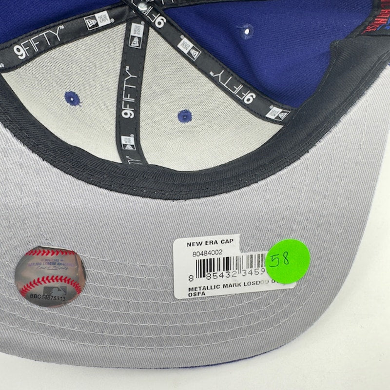 New Era Mens Los Angeles Dodgers MLB AC Perf 59FIFTY Fitted Cap Snapback Blue