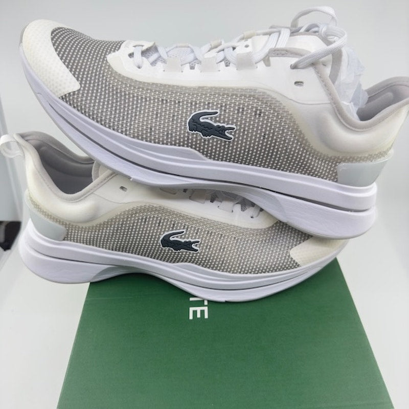 Lacoste Run Spin Ultra Textile Sneakers Shoes Lace Up Mesh White Womens Size 9.5