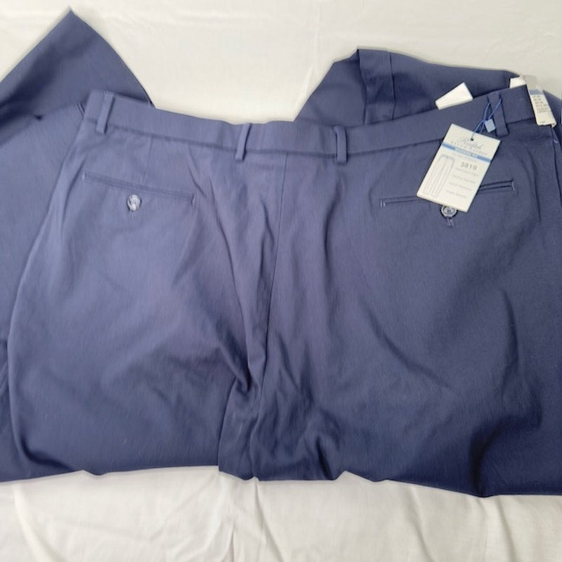 Ralph Lauren Modern Fit Pants Flat Front All Way Stretch Dark Navy Men 42x32