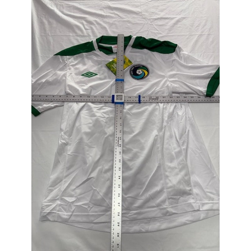 Umbro 2011-12 New York Cosmos Soccer Jersey Shirt White/Green Mens Size L