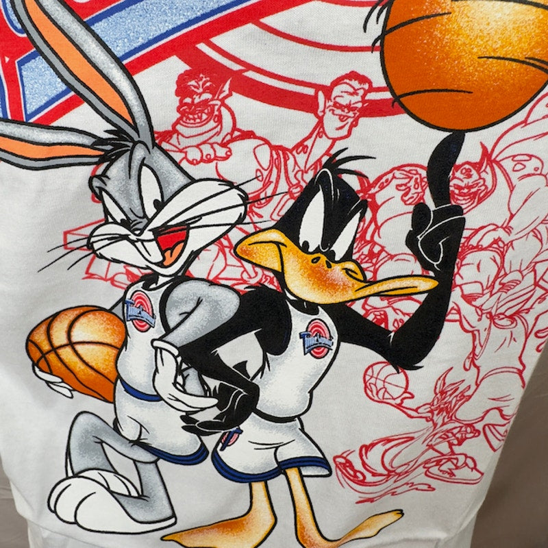 Mitchell & Ness Space Jam Short Tune Squad Short Sleeve T-Shirt White Mens S