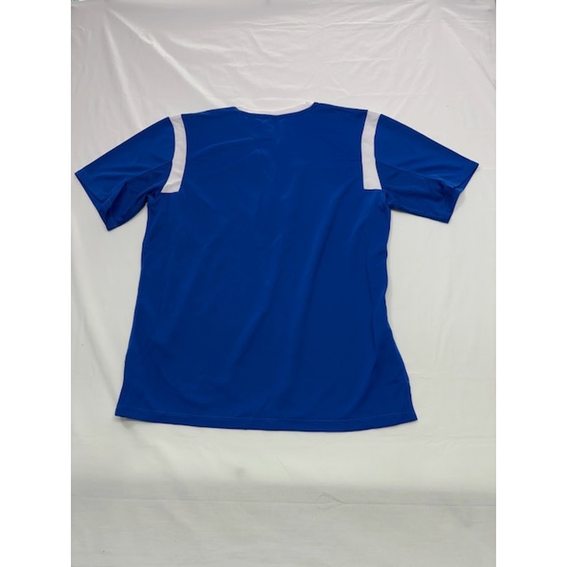 Umbro Soccer Jersey Shirt Short Sleeve V-Neck Royal Blue/White Mens Size M