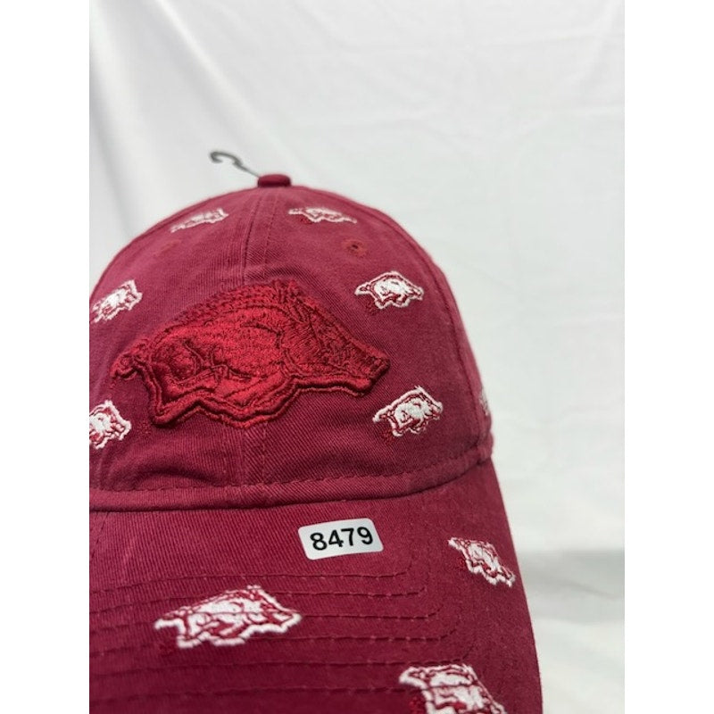 New Era 9TWENTY Adjustable Cap Arkansas Razorbacks Baseball Cap Red Womens OSFM