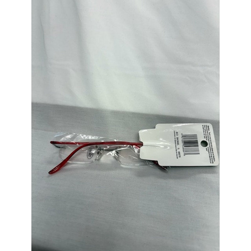 Ultra Spex Rimless TR-90 Reading Glasses +2.50 Strong Lightweight Red Frame