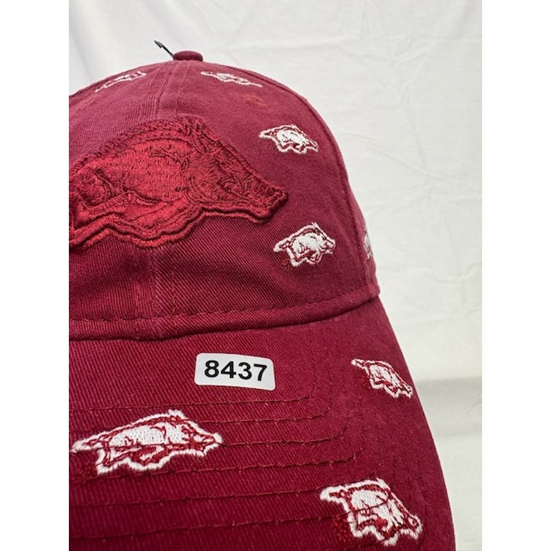 New Era 9TWENTY Adjustable Cap Arkansas Razorbacks Baseball Cap Red Womens OSFM