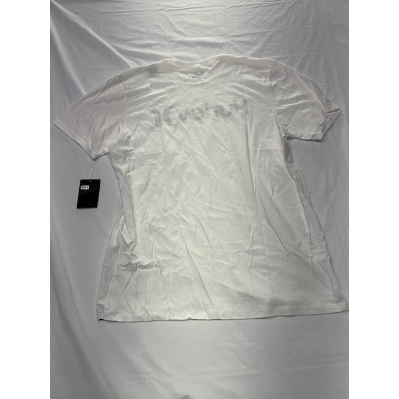 Hurley Logo Camo Print T-Shirt Short Sleeve Crew Neck White Mens Size M