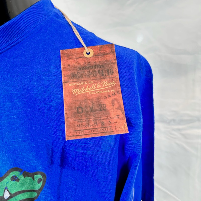 Mitchell & Ness Legendary Slub S/S Tee University Of Florida Team Logo Blue Sz M
