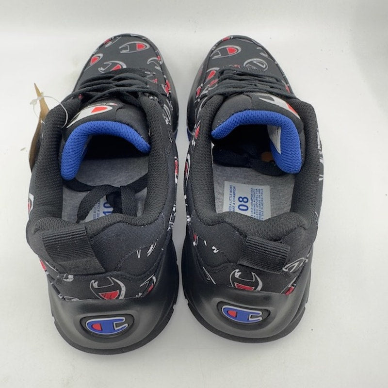 Champion 93EIGHTEEN Repeat C Sneaker CPS10033M All Over Logo Black Mens Size 10