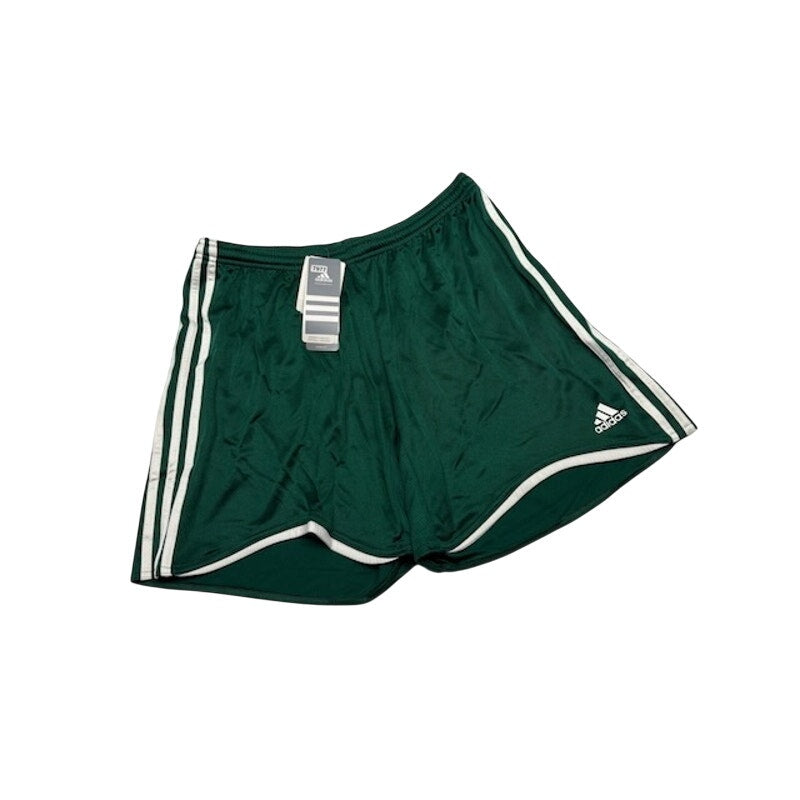 Adidas Football Shorts Clima365 Elastic Waist Forest/White Womens Size L