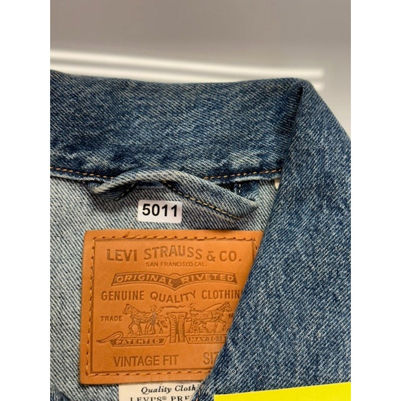 Levi's Skyline Denim Trucker Jacket Button-Up Vintage Fit Blue Womens Size XL