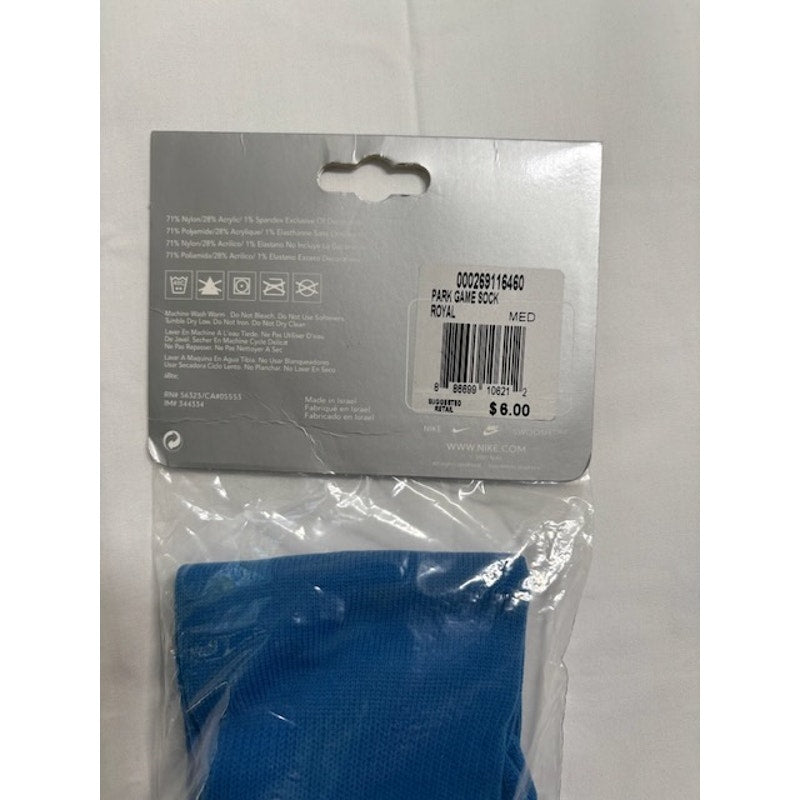Nike Football Soccer Socks Over The Calf Royal Blue Mens Shoes Size 8.5-12.5