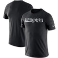 Nike Oakland Raiders Fan Gear Mezzo Tear Performance T-Shirt Black Mens M