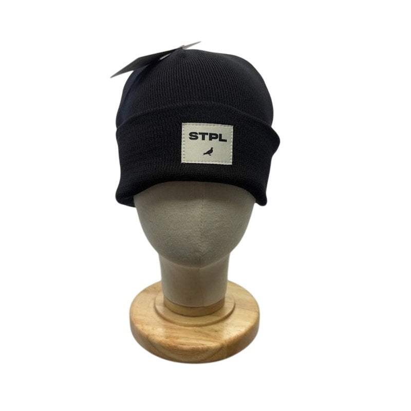 Staple STPL Pigeon Knit Beanie Hat Streetwear Black Unisex Adult OSFA