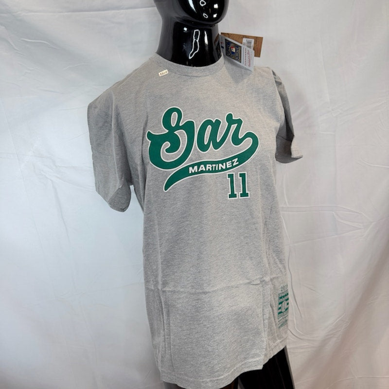 Mitchell & Ness Mens Nickname S/S Tee Seattle Mariners Edgar Martinez Gray L