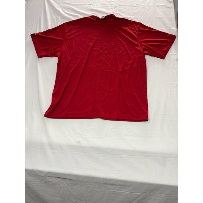 Adidas Adby Loose Short Sleeve Training Tee Crew Neck Red Mens Size 2XL