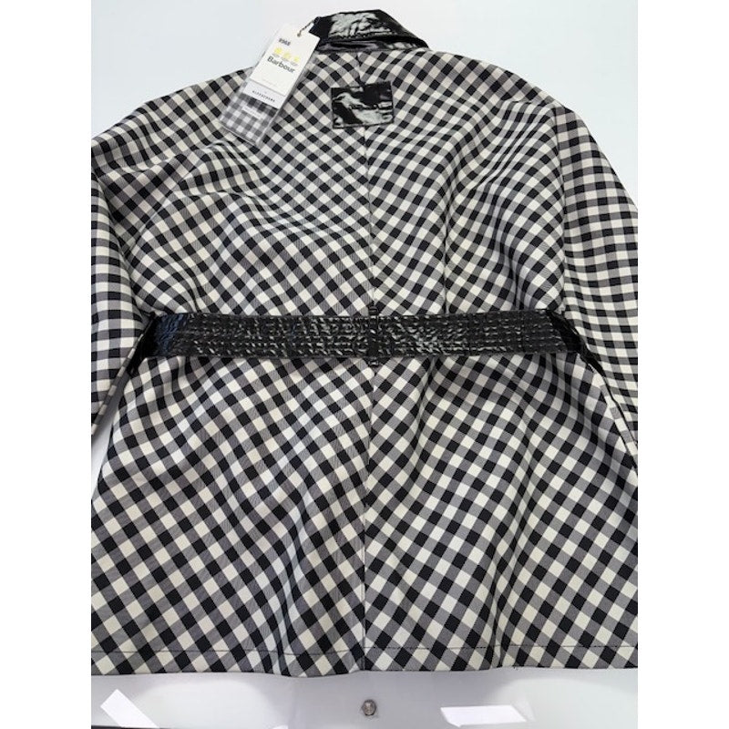 Barbour by ALEXACHUNG Ivy Casual Jacket Northumbria Check Black/White Size 8