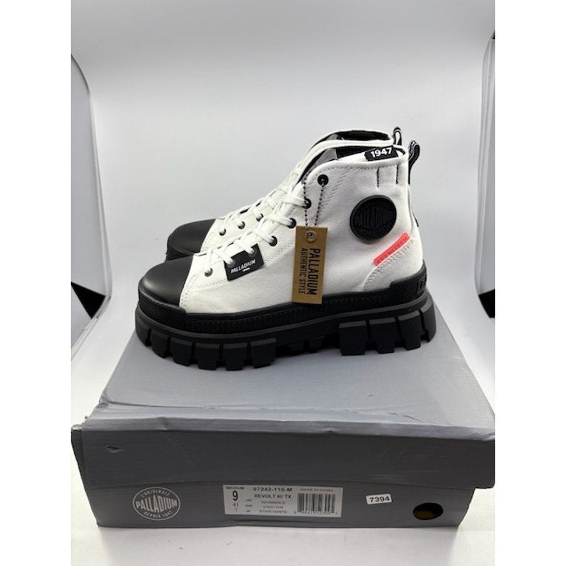 Palladium Revolt Hi TX Ankle Boot 97242-116-M Start White Womens Size 9