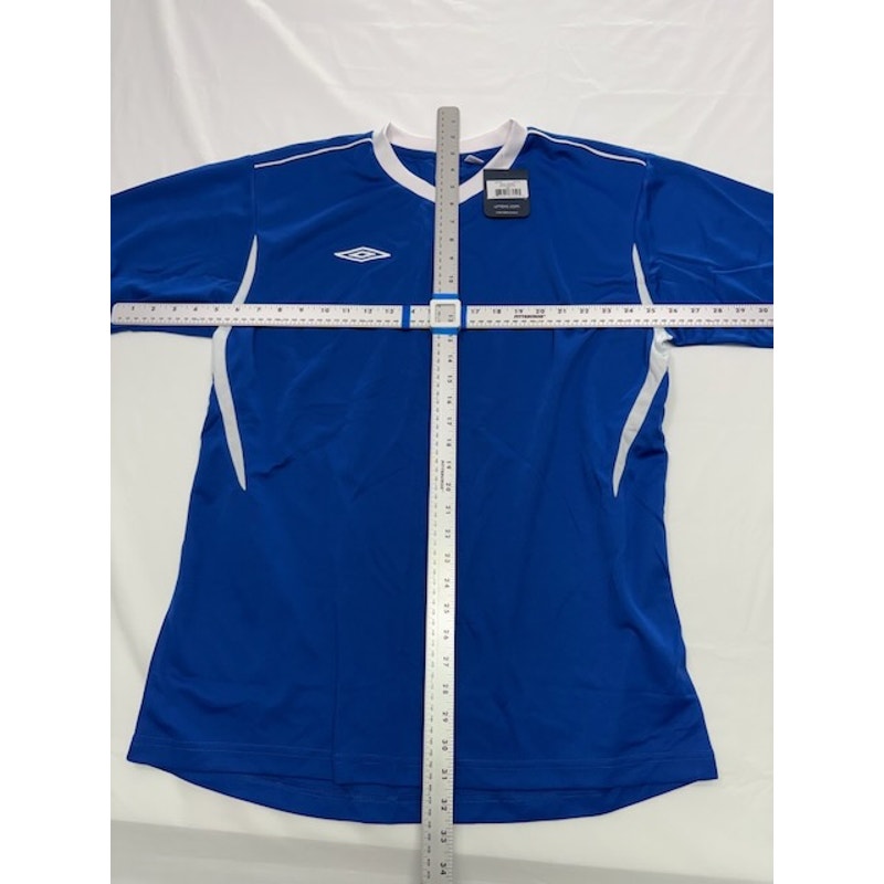 Umbro Azul Jersey Shirt Short Sleeve Crewneck Royal Blue/White Mens Size M