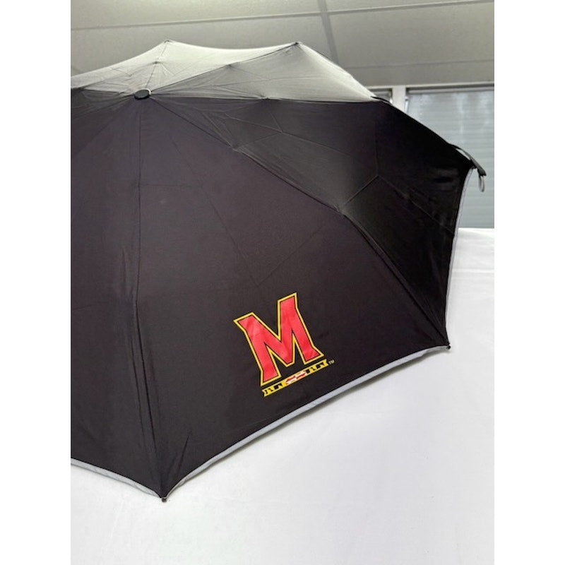 Weatherman Maryland Terrapins Umbrella Travel Compact NCAA Football Black