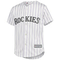 Majestic Colorado Rockies Jersey Blackmon #19 Pinstripe White Youth Size M