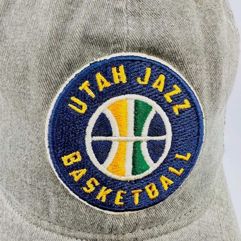 Mitchell & Ness NBA Utah Jazz Blast Dad Hat Adjustable Washed Beige Mens OS