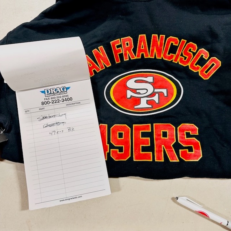 Campus Colors San Francisco 49ers Hoodie Sweatshirt Black Mens Size Medium